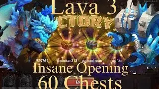 Castle Clash: Lava 3 + Insane Opening 60 Lava 3 Chests (Must Watch)