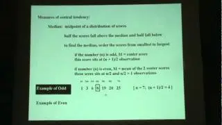 Measures of Central Tendency