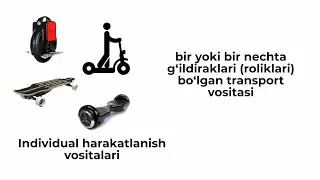 Elektrosamokatlar — individual harakatlanish vositalari sifatida Yoʻl harakati qoidalariga kiritildi