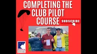 Paragliding - Finishing club pilot course - fly guiding.