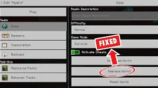 Minecraft Realms 'Replace World' Feature Not Working (Fixed).