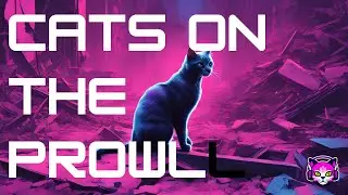 Cats on the Prowl (Original Track) | AI music video | Techno Electronic - 😼DJCatpocalypse
