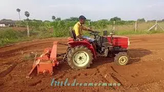 @PATTATHARIVIVASAYI#pattatharivivasayi   @VSTShaktiVideos Mini tractor with 36 fieldking rotavator