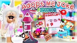 Adopt Me Joke Update! Exploring & Buying All of the New Items! 🥸💥 #adoptme #roblox