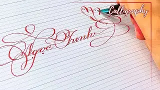 Guide To Writing The Most Artistic Famous Name in Calligraphy #calligraphy #cursive #handwriting