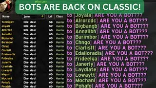 Bots are BACK on Vanilla/Classic Era Servers!