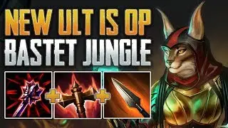 NEW BASTET REWORK ONE SHOTS! Bastet Jungle Gameplay (SMITE Season 7 PTS)