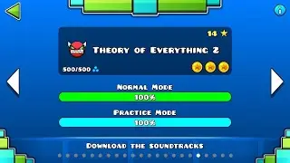 Trying to beat Thereoy of everything in geometry dash
