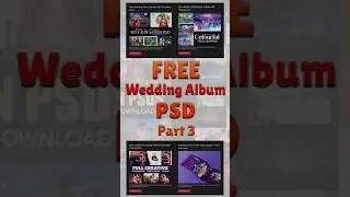 Free Wedding Album PSD Part 3 #weddingeditingvideo #freelancer #photographer #free #ytshorts