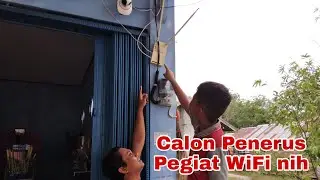 PASANG WIFI TETANGGA LANGSUNG AJARIN BOCIL SETTING WIFI VLOG