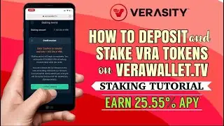 How to DEPOSIT and STAKE VRA (Veracity) tokens on VERAWALLET | Earn 25.55% APY | Tutorial