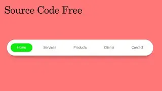 CSS Animated Navigation Menu Design | Using HTML And CSS