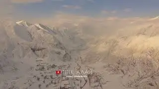Kyrgyzstan, Alay, Terek. Drone video. 