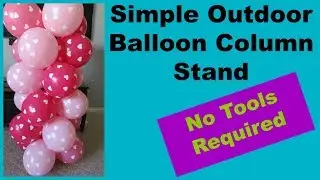Simple Outside Balloon Column Stand