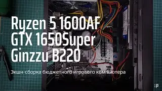 Экшн-Сборка недорогого игрового компьютера в корпусе Ginzzu B220
