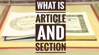 Difference between article and section | अनुच्छेद और धारा में अंतर | Explained by Avinash [Hindi]