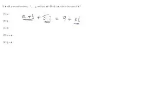 #15 - Complex Numbers, SAT Math Level 1