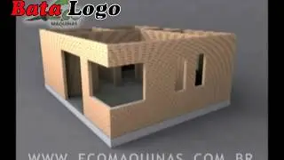 How to build house with clay interlocking lego brick, tijolo ecological with brick machine