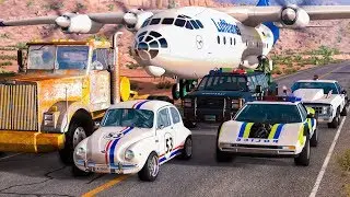 EPIC POLICE CHASES #33 - BeamNG Drive Crashes | CRASHdriven