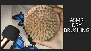 ASMR Dry Brushing.  Fast and Aggressive Dry Skin Brushing sounds (No Talking)