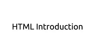 HTML introduction | HTML tutorial for beginners| 