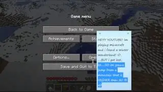 Minecraft: I Jump From a Mountain Taller Than 20 ft.