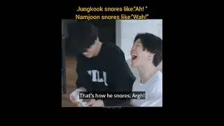 JIMIN- Jungkook snores like 