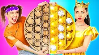 REICH vs. PLEITE FIDGETS CHALLENGE || Coole Gadgets & Tricks von 123 GO!