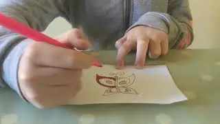 Drawing and colouring of a butterfly 🦋