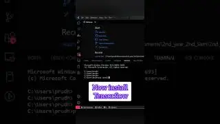 How to install Tensorflow in Visual Studio Code 