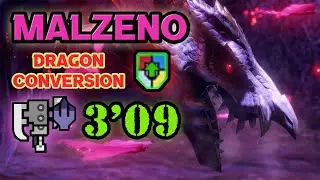 [TU4] Malzeno 3'09 Switch Axe Dragon Conversion 🐉 [メル･ゼナ | スラアク] Solo TA - 龍気変換