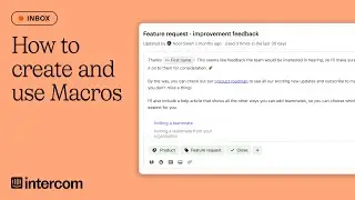 How to create and use macros