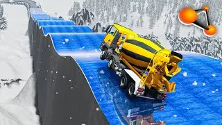 BeamNG.drive - Ice Waves Slippery Road