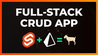SvelteKit & Prisma Full-Stack CRUD Application