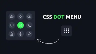 CSS 9 Dots Menu | Html CSS Icon Hover Effects Menu