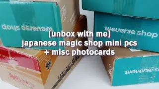 [unbox with me] bts bangbangcon 21 old merch restock: japanese magic shop mini photocards + more