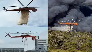 Amazing Helicopters | In Action Air crane Fire fighting and Lifting