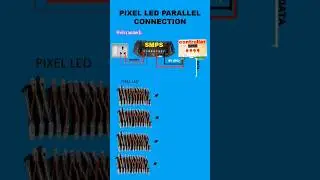 Mind-Blowing Pixel LED 2D Animation Wiring Diagram | Parallel Connection Tutorial