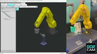 GO2cam Robots deburring with a Fanuc LR Mate robot