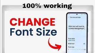 How to customize Android Device font size 2025 || Hriant360