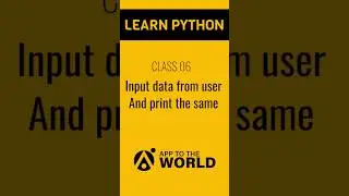 Input data from user in Python. Easy python tutorials . #pythontutorial #easypython #shortsyoutube