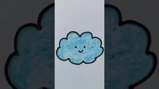 Easy Cloud drawing 🌨️☁️ #shorts #reels #trending #viral #relaxing #art #drawing #draweasydrawing