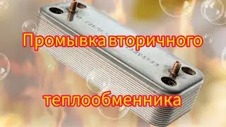 Промывка вторичного теплообменника двухконтурного котла своими руками.