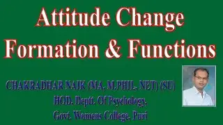 ATTITUDE FORMATION+ CHANGE & FUNCTION