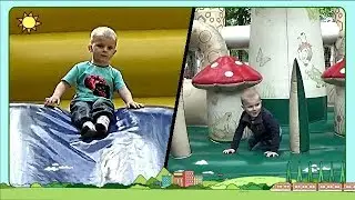 Батуты! Играем в Парке Развлечений. Playground For Kids Trampolins. 兒童遊樂場  متنزه