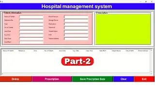 Part-2 - Hospital Management System Project in Python with MySql database in Hindi| Tkinter