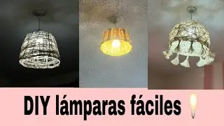 DIY Lámparas de yute🧶 y mimbre, fácil, 👌🏻económico 💵 y rápido... 🏃🏻‍♀️