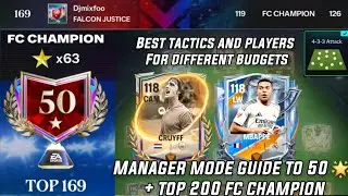 50 🌟 BEST MANAGER MODE TACTIC GUIDE TOP 💯 GRIND FIFA CHAMPION FC MOBILE 26 & BEST PLAYERS ALL BUDGET