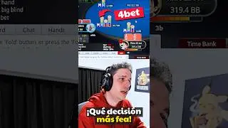 ENORME BOTE... ¿Debo FOLDEAR en el river? 🤔😖 