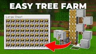 Easiest Tree Farm in Minecraft 26.1 (Tutorial)